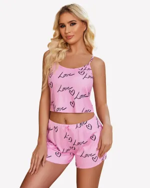 Cami Pajama Sets Ribbed Lounge Set