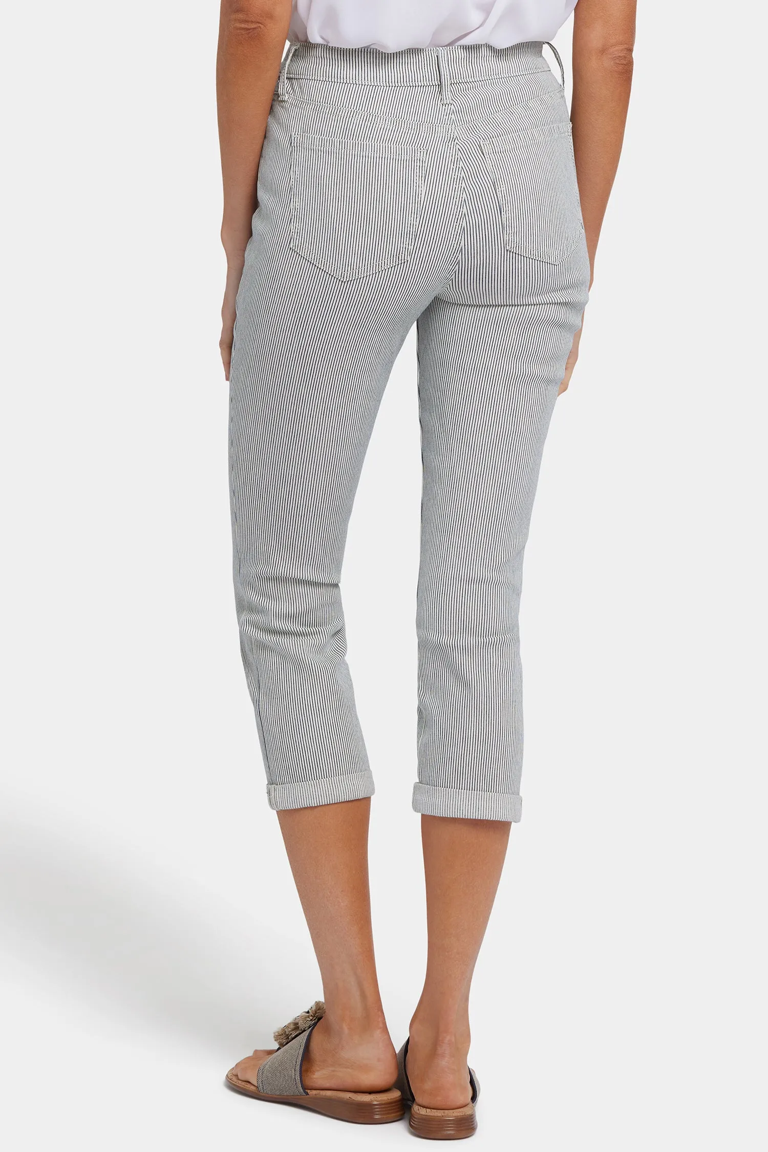 Chloe Skinny Capri Jeans - Luarca Stripe