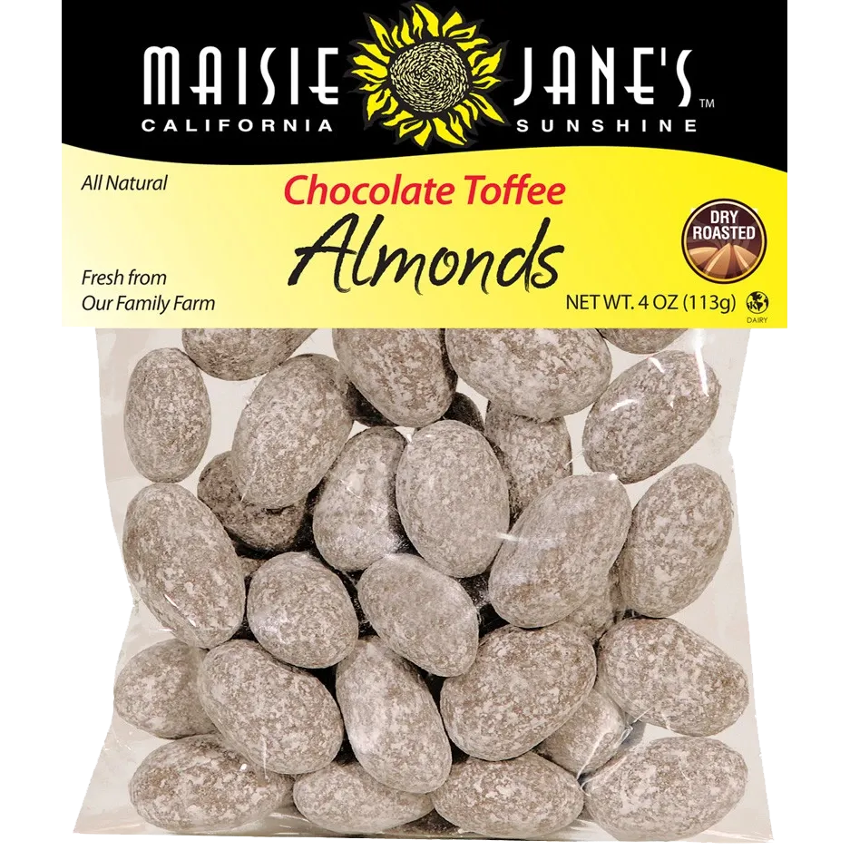 Chocolate Toffee Almonds - 4 oz
