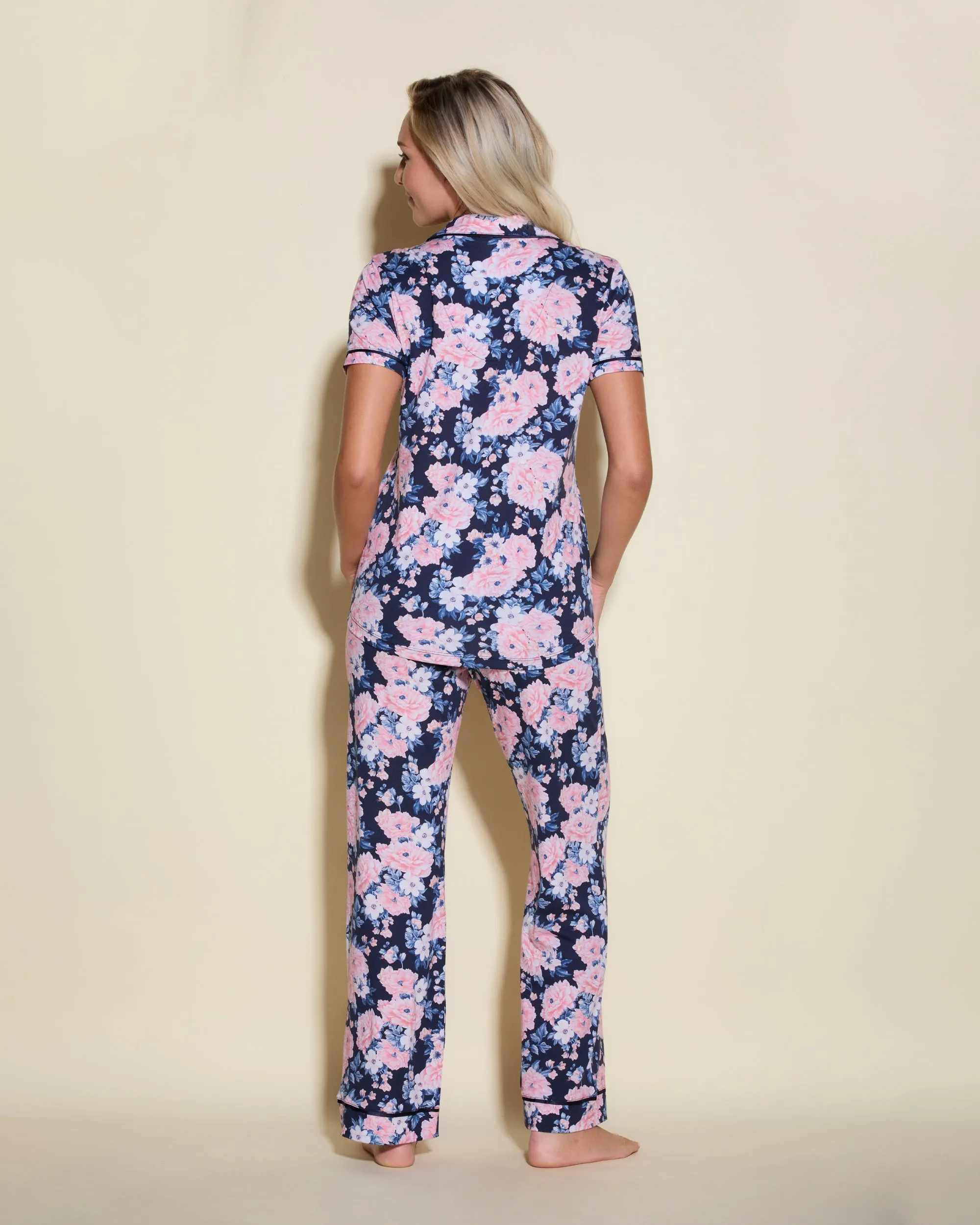 Conjunto De Pijama Con Camisa De Manga Corta Y Pantalones