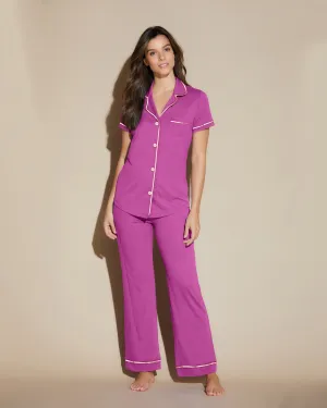 Conjunto De Pijama Con Camisa De Manga Corta Y Pantalones