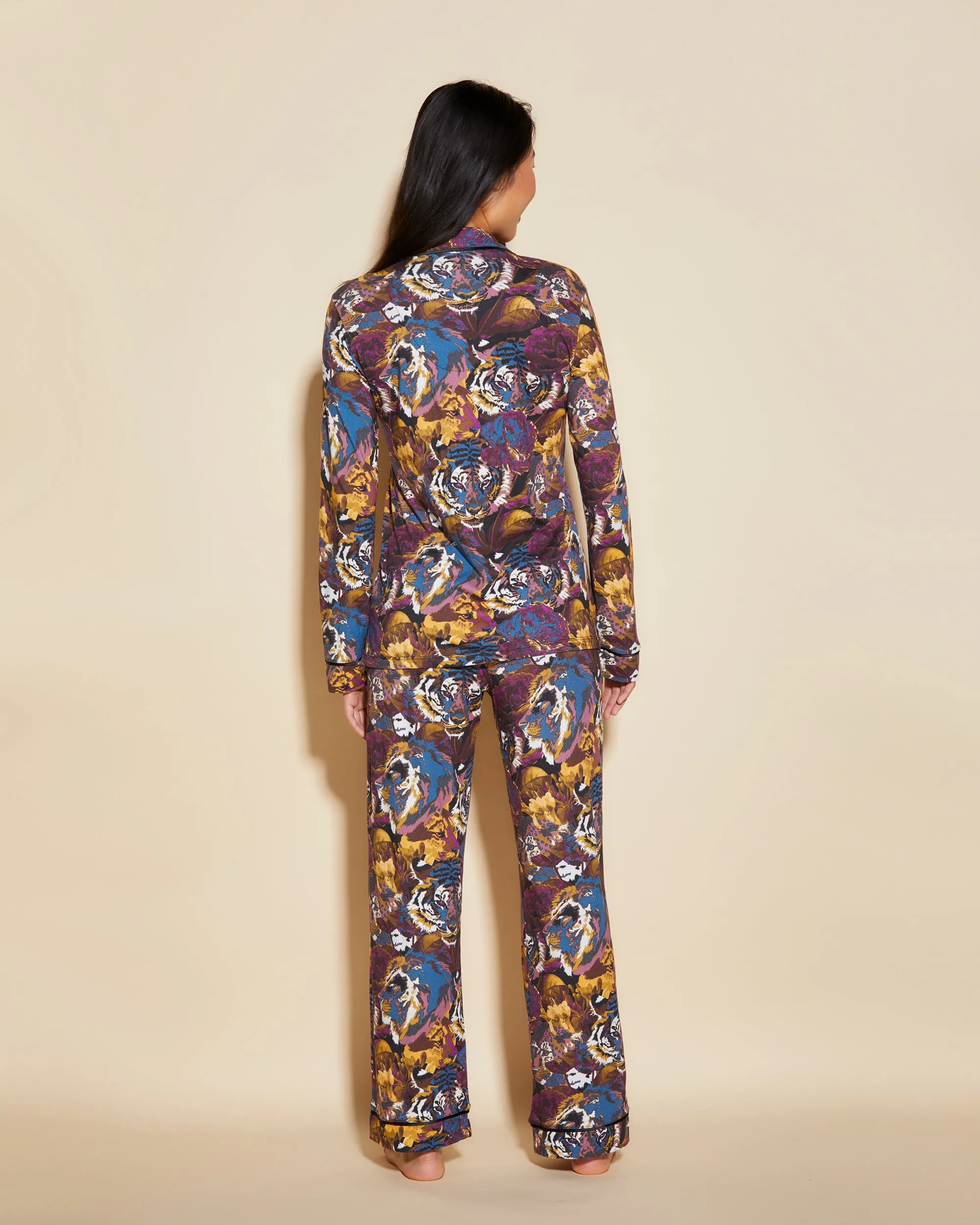Conjunto De Pijama Con Camisa De Manga Larga Y Pantalones
