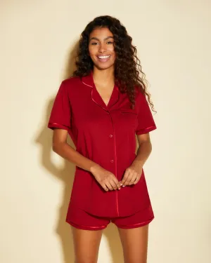 Ensemble Pyjama Haut À Manches Courtes Et Boxer