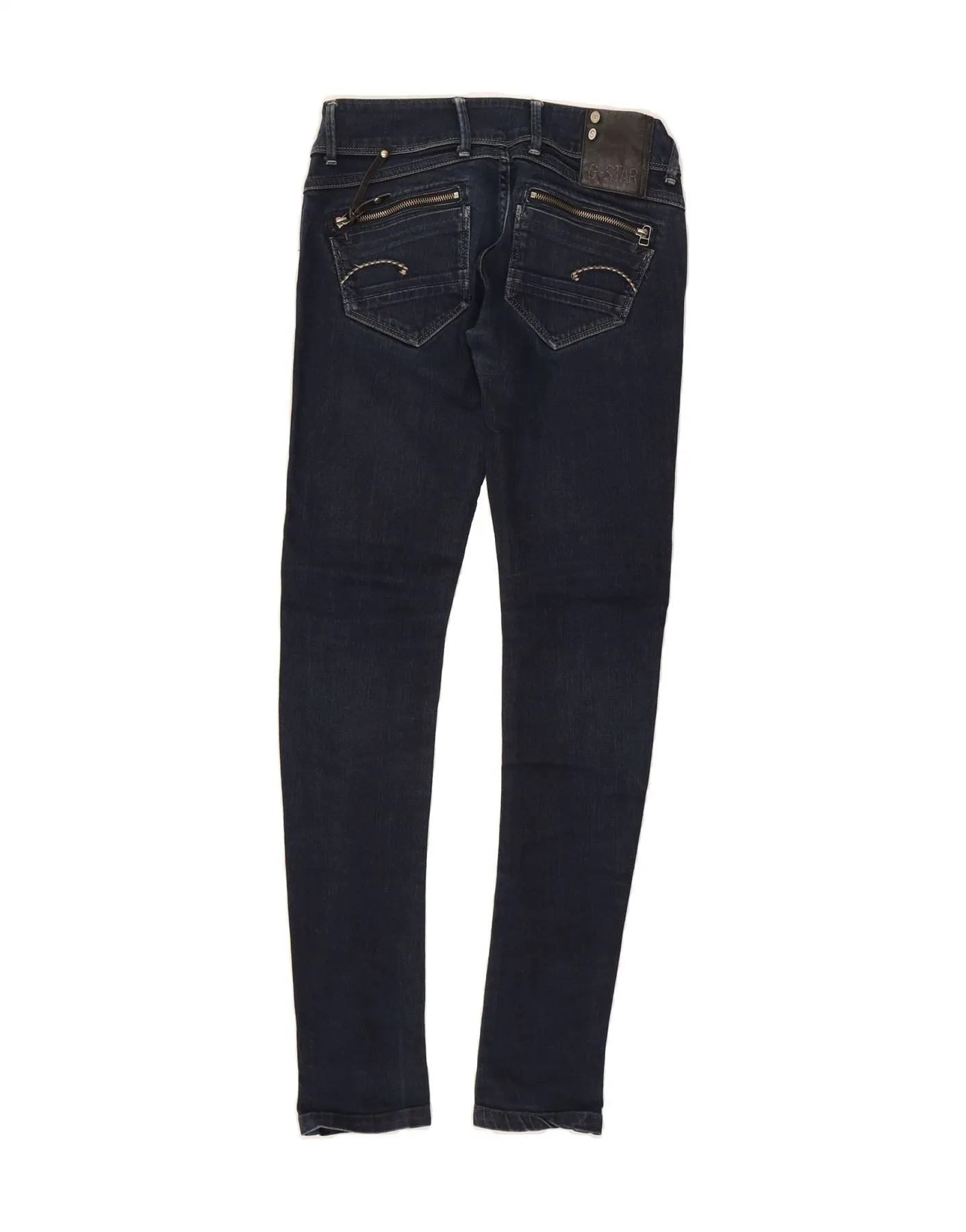 G-STAR Womens Skinny Jeans W28 L32 Navy Blue Cotton