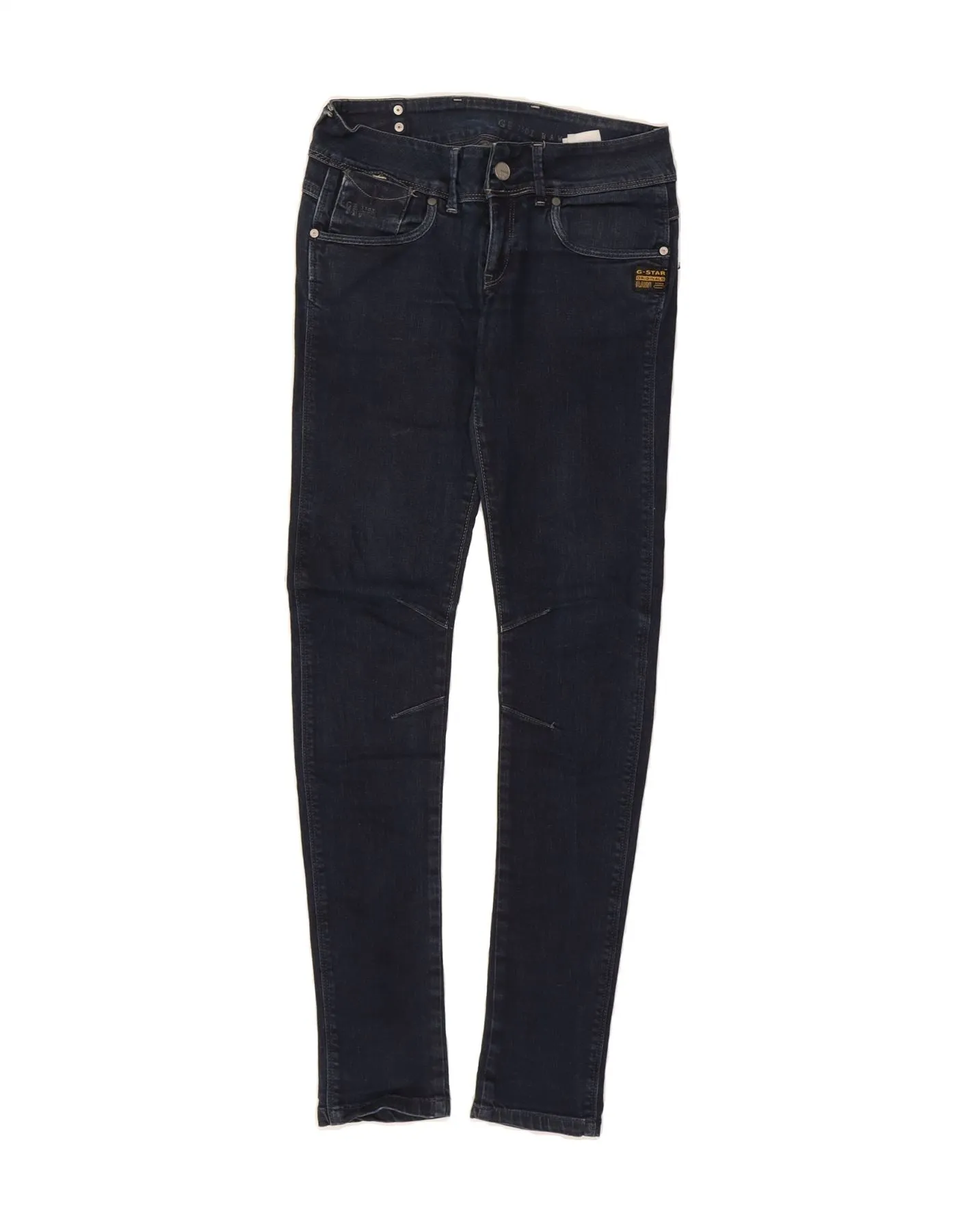 G-STAR Womens Skinny Jeans W28 L32 Navy Blue Cotton