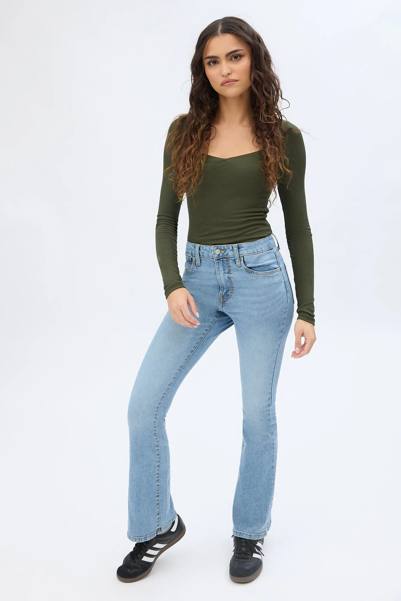 High Rise Flare Jeans
