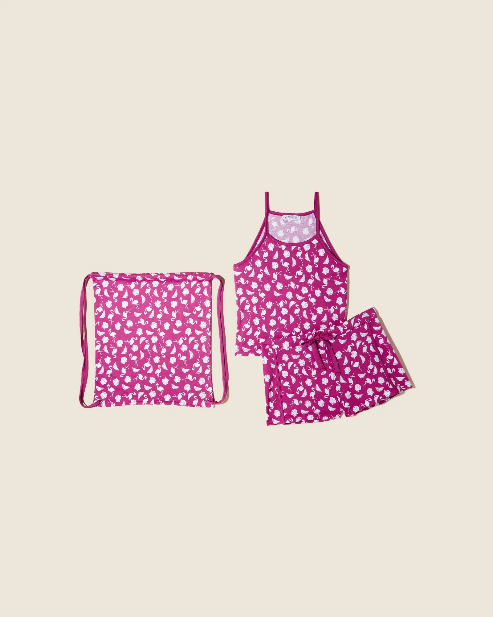 Hochgeschlossenes Tank-Top & Short Im Beutel