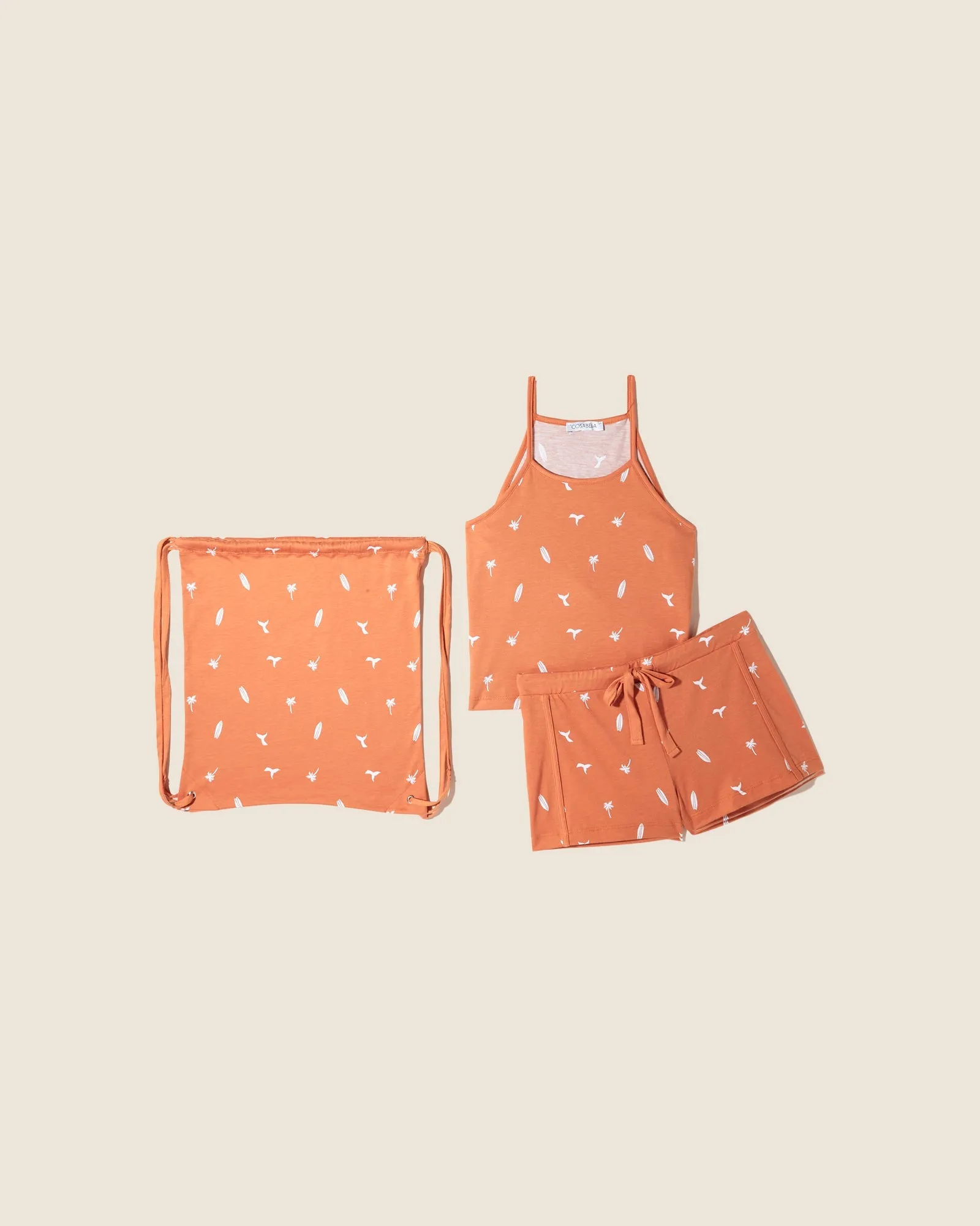 Hochgeschlossenes Tank-Top & Short Im Beutel