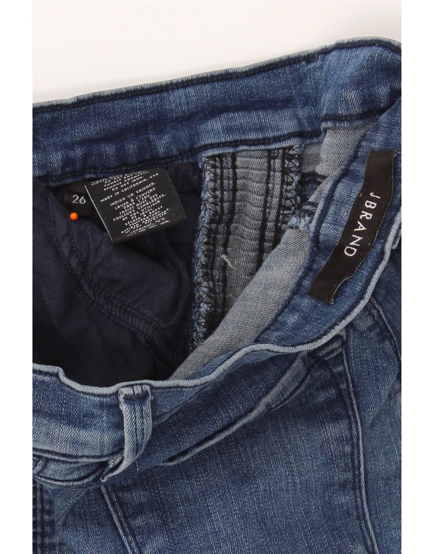 J BRAND Womens Skinny Jeans W26 L28 Navy Blue Cotton