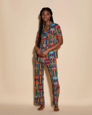 Kurzärmeliges Top & Hose Pyjama-Set