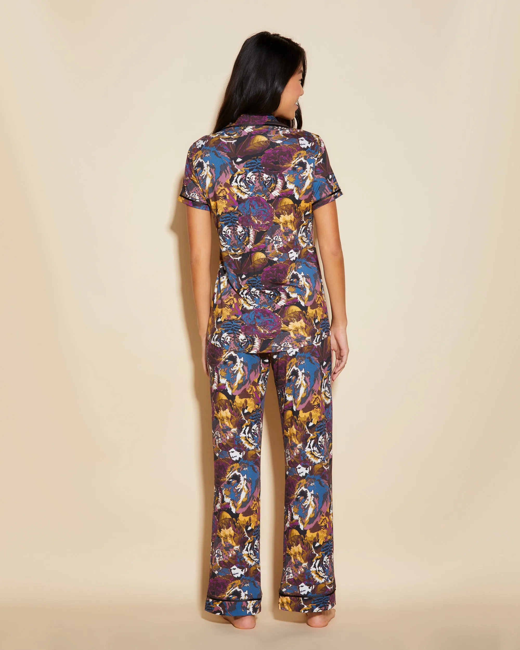 Kurzärmeliges Top & Hose Pyjama-Set