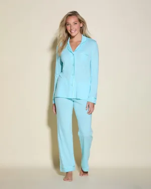 Langärmeliges Top & Boxer Pyjama-Set