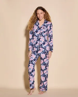 Langärmeliges Top & Hose Pyjama-Set