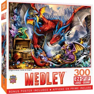 MasterPieces  Medley Dragons Horde EzGrip Puzzle 300 Piece