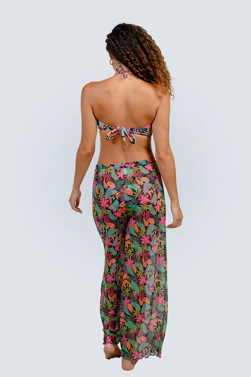 Micromesh printed pull-on pants
