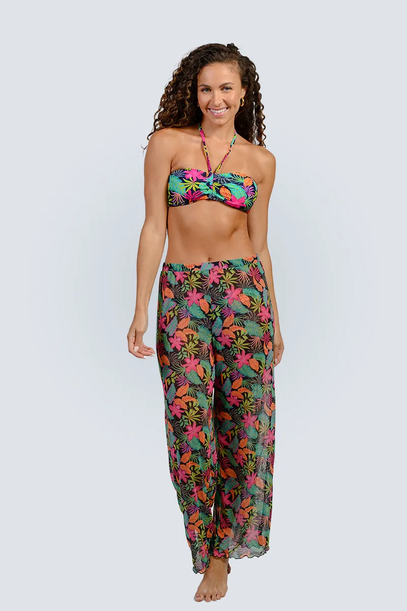 Micromesh printed pull-on pants