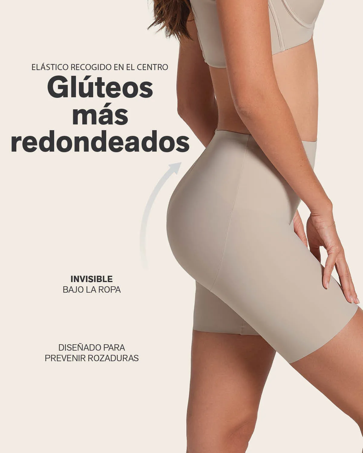 Midrise Anti Chafing Butt Lifter Shaper Short