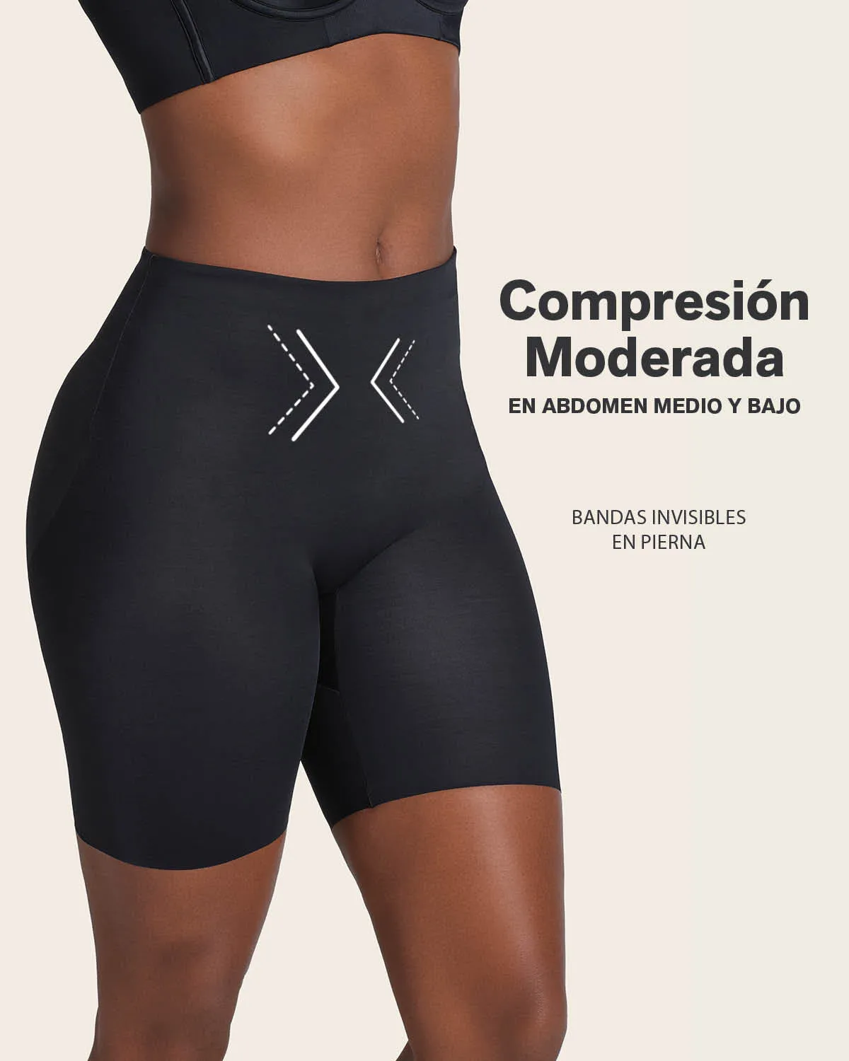 Midrise Anti Chafing Butt Lifter Shaper Short