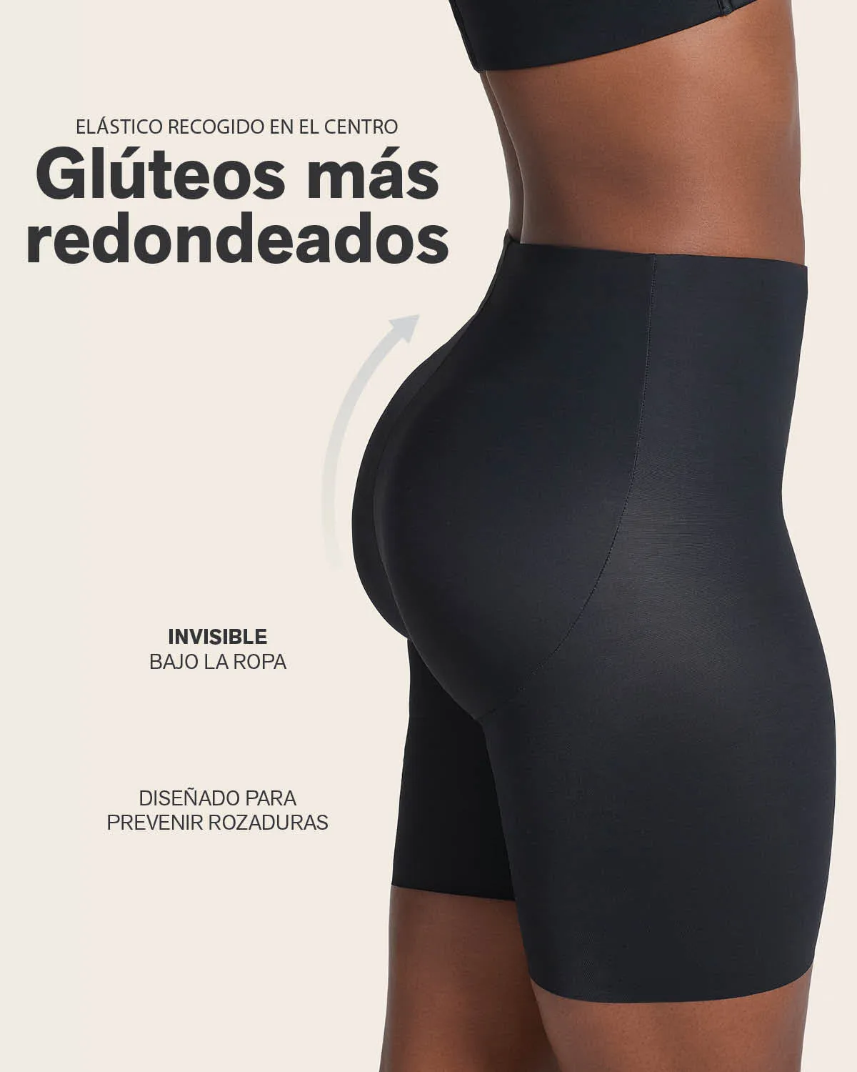 Midrise Anti Chafing Butt Lifter Shaper Short