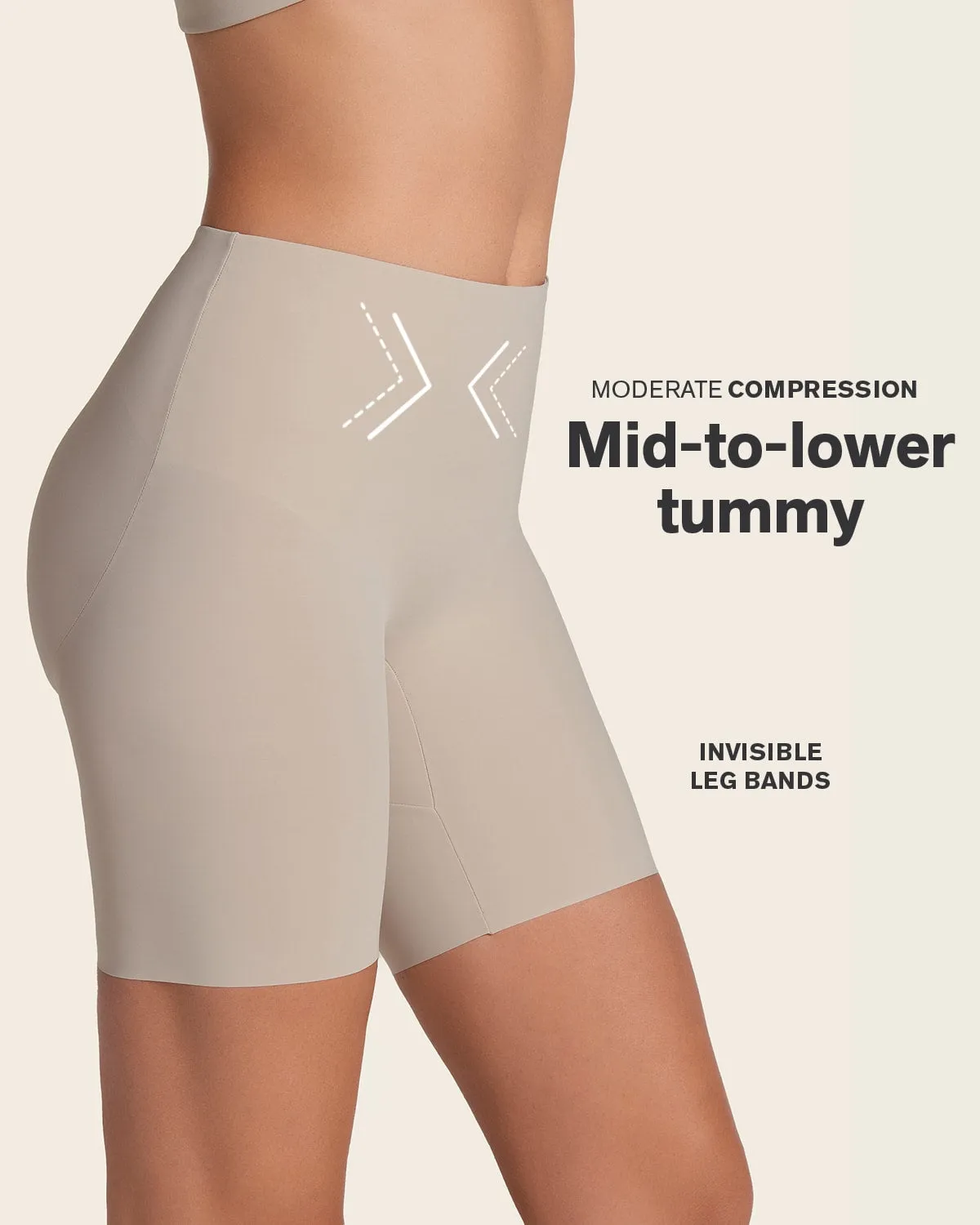 Midrise Anti Chafing Butt Lifter Shaper Short