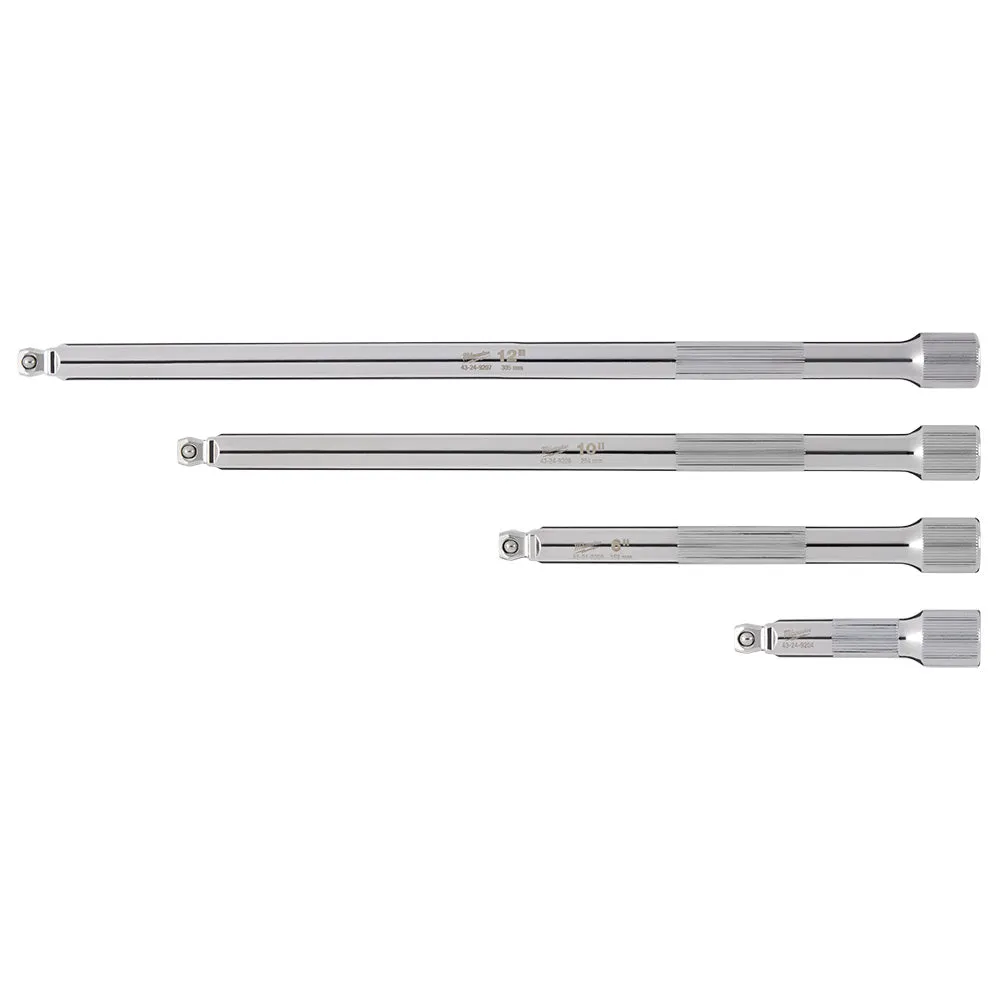 Milwaukee 48-22-9350 - 4pc 1/4” Drive Wobble Extension Set