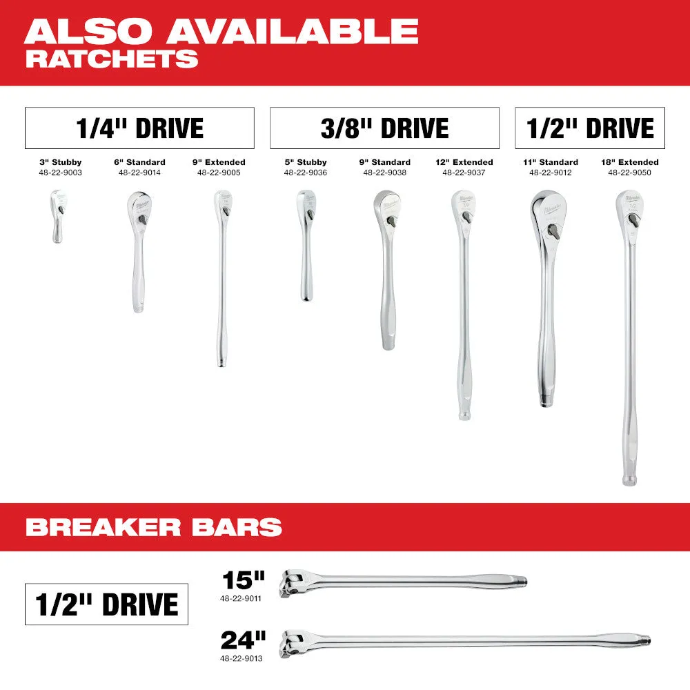 Milwaukee 48-22-9542 - 8pc 3/8" Drive Hex Bit Socket Set - SAE