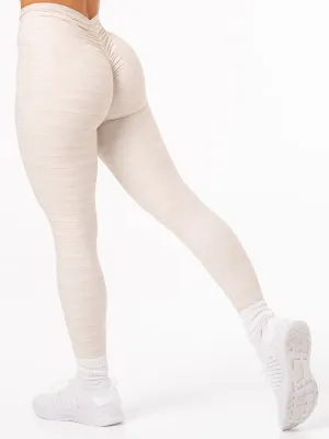 NKD V Scrunch Leggings - Oat Marl