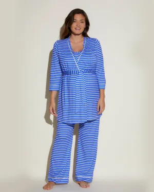 Nursing 3 Piece Set With Print Robe