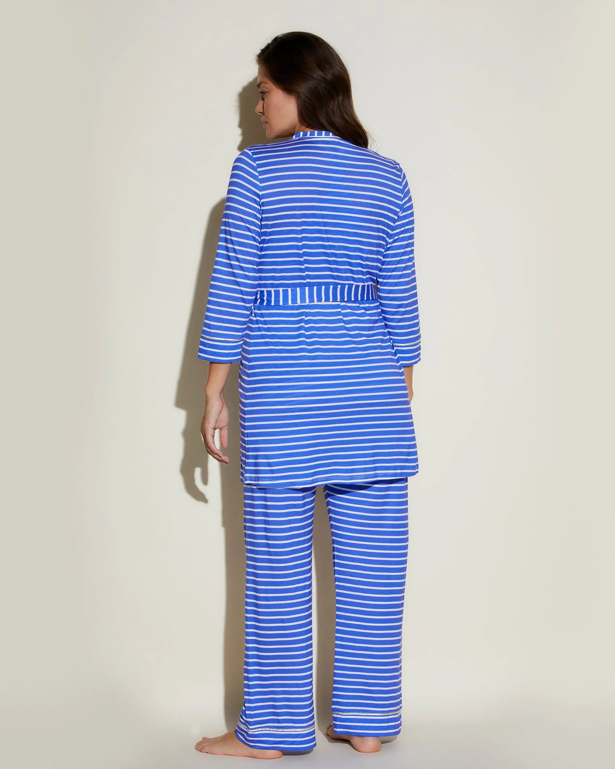 Nursing 3 Piece Set With Print Robe