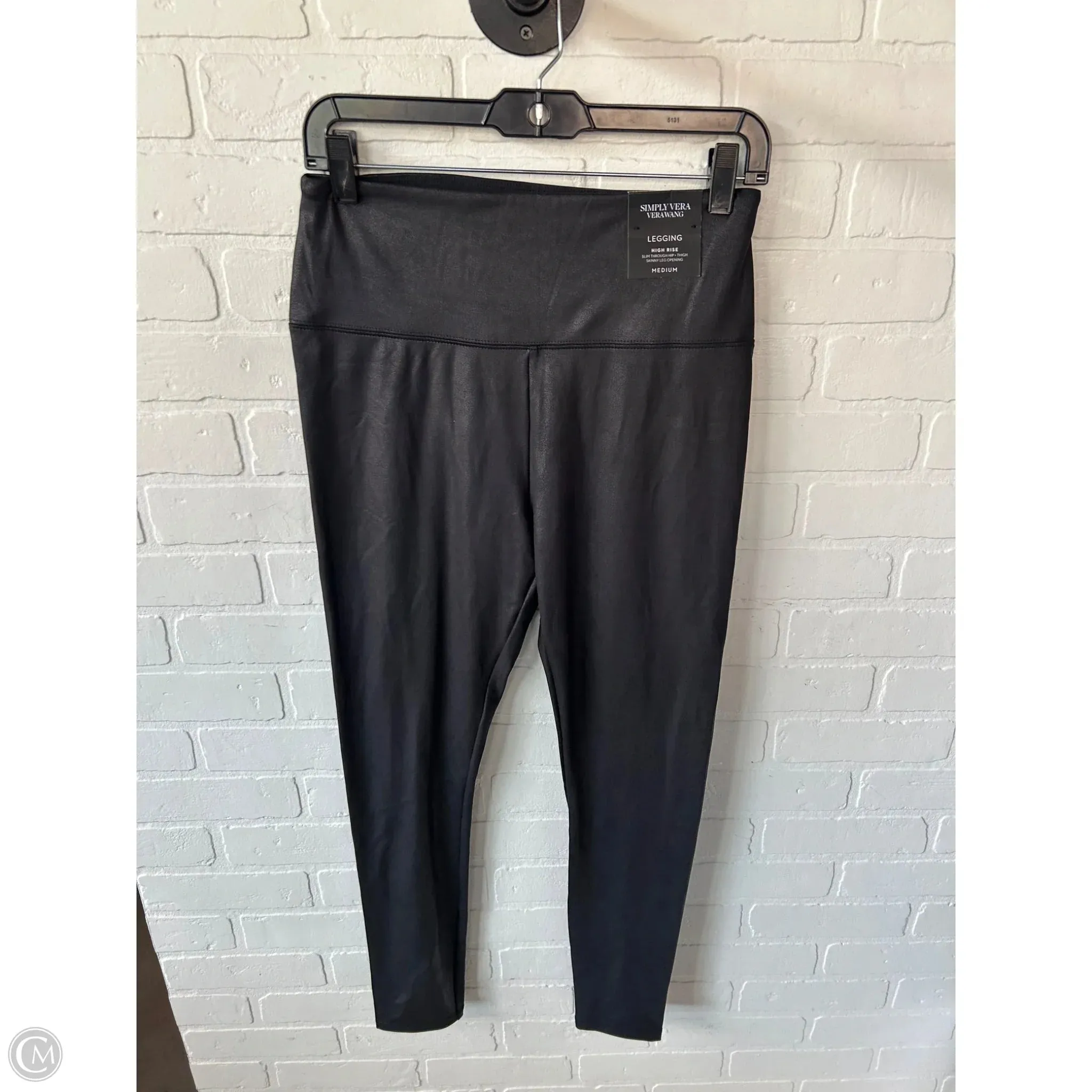 Pants Leggings By Simply Vera In Black, Size: 8