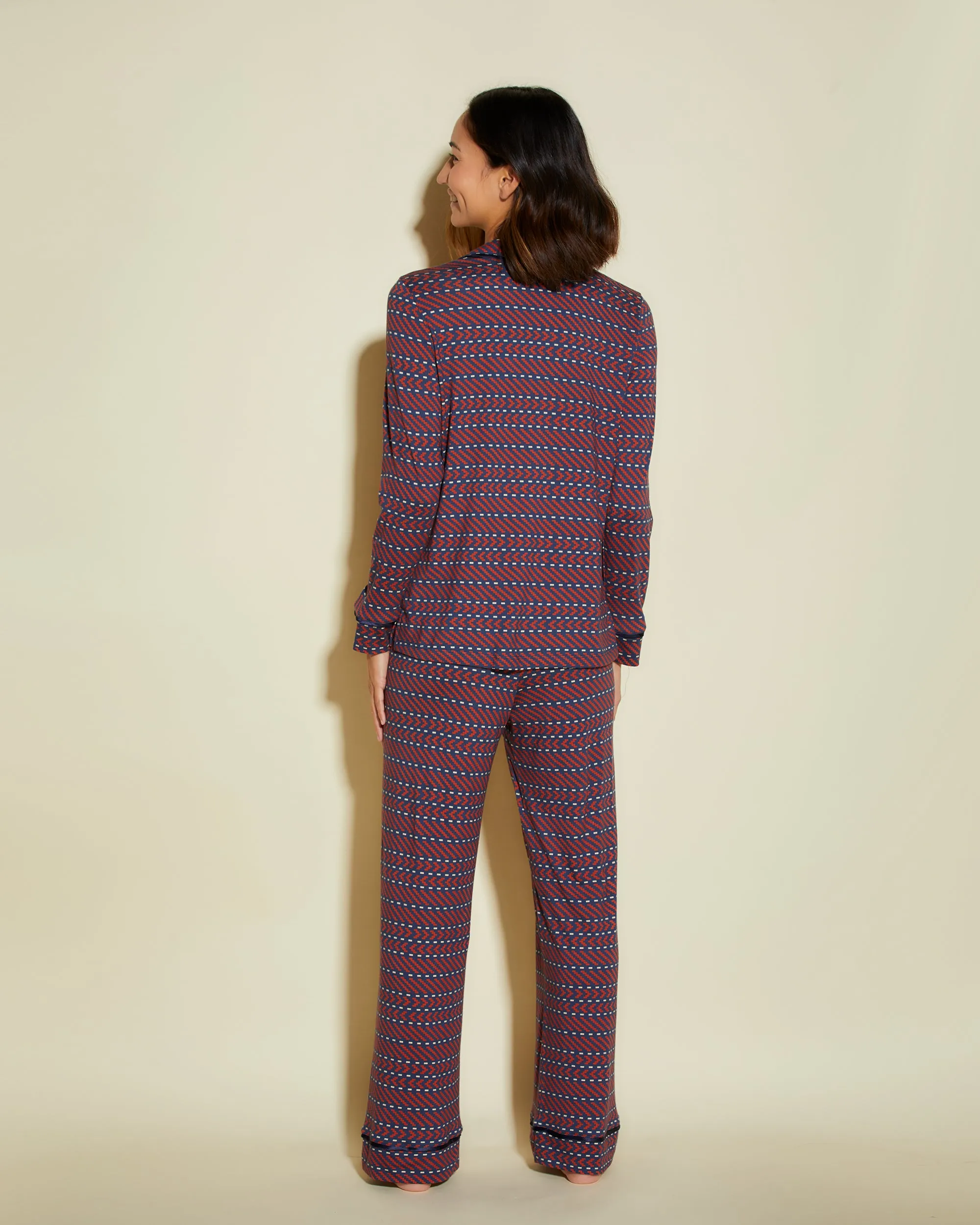 Petite Langarm Top & Hose Pyjama-Set