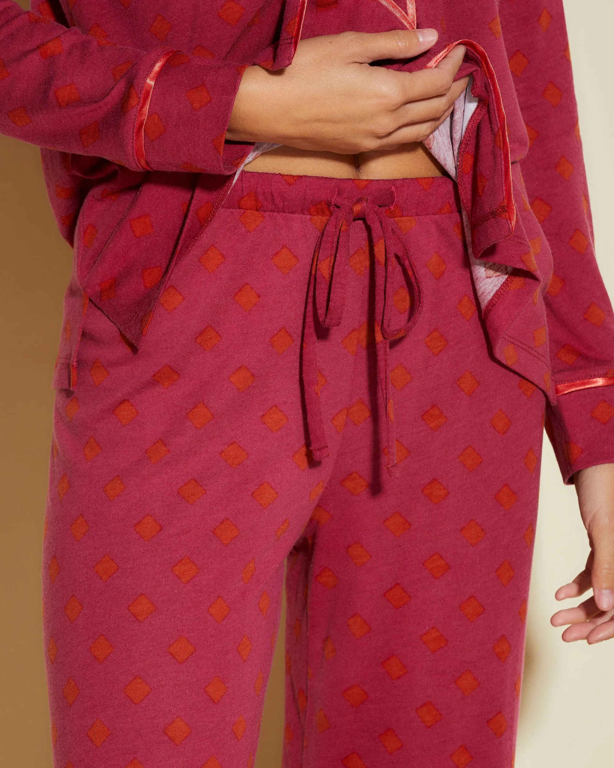 Petite Langarm Top & Hose Pyjama-Set