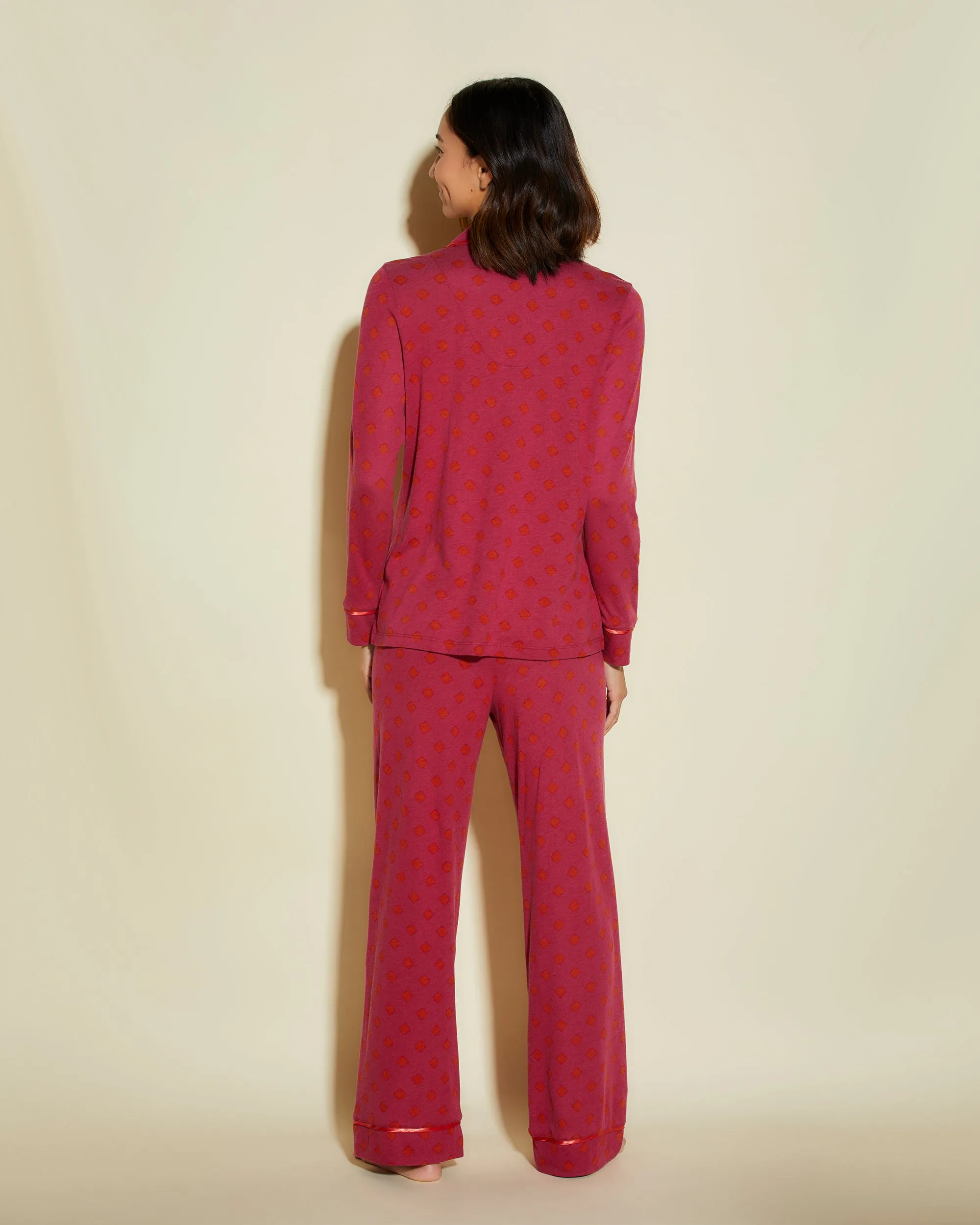 Petite Langarm Top & Hose Pyjama-Set
