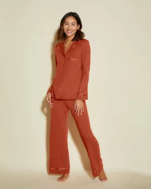 Petite Long Sleeve Top & Pant Pajama Set