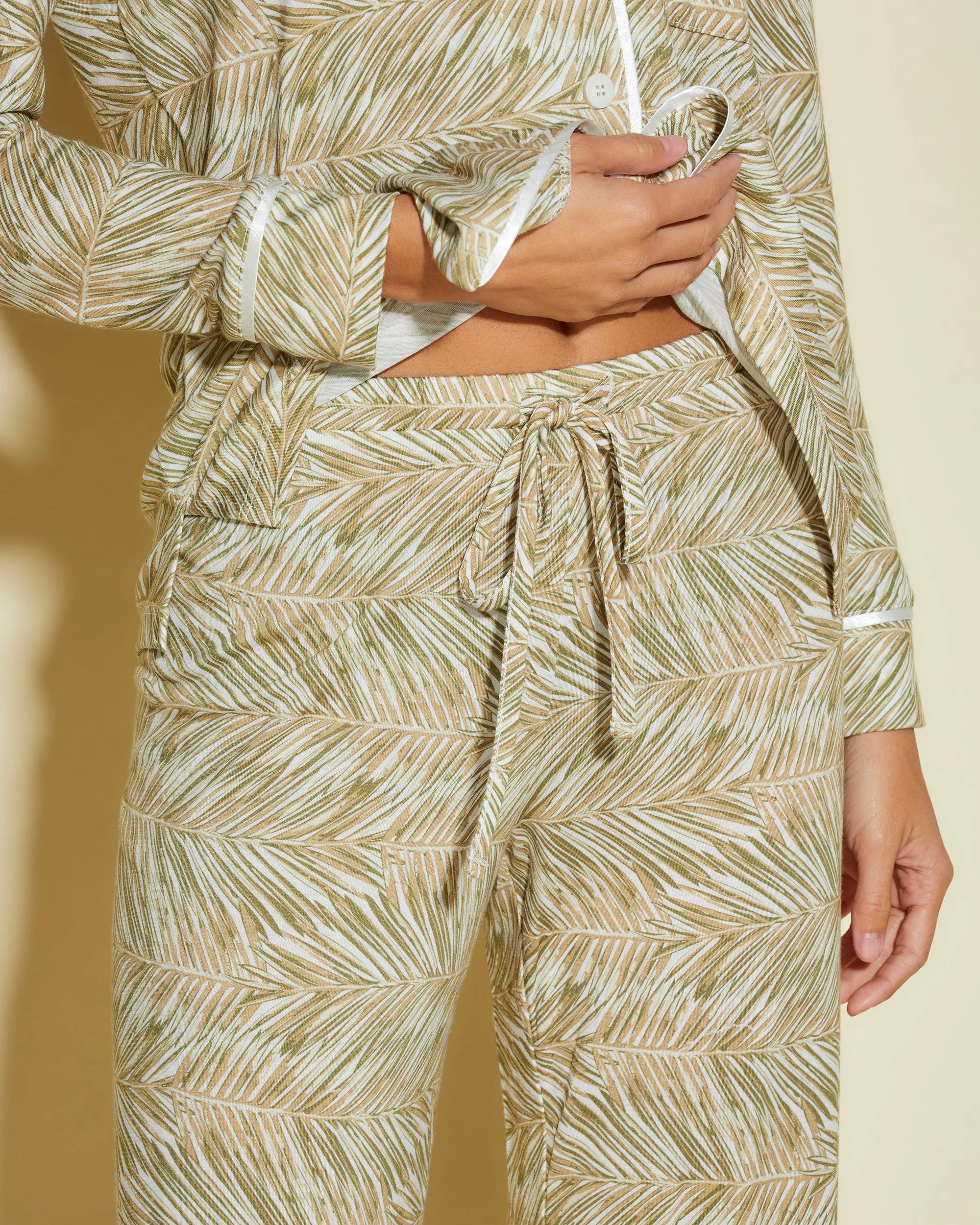 Petite Long Sleeve Top & Pant Pajama Set