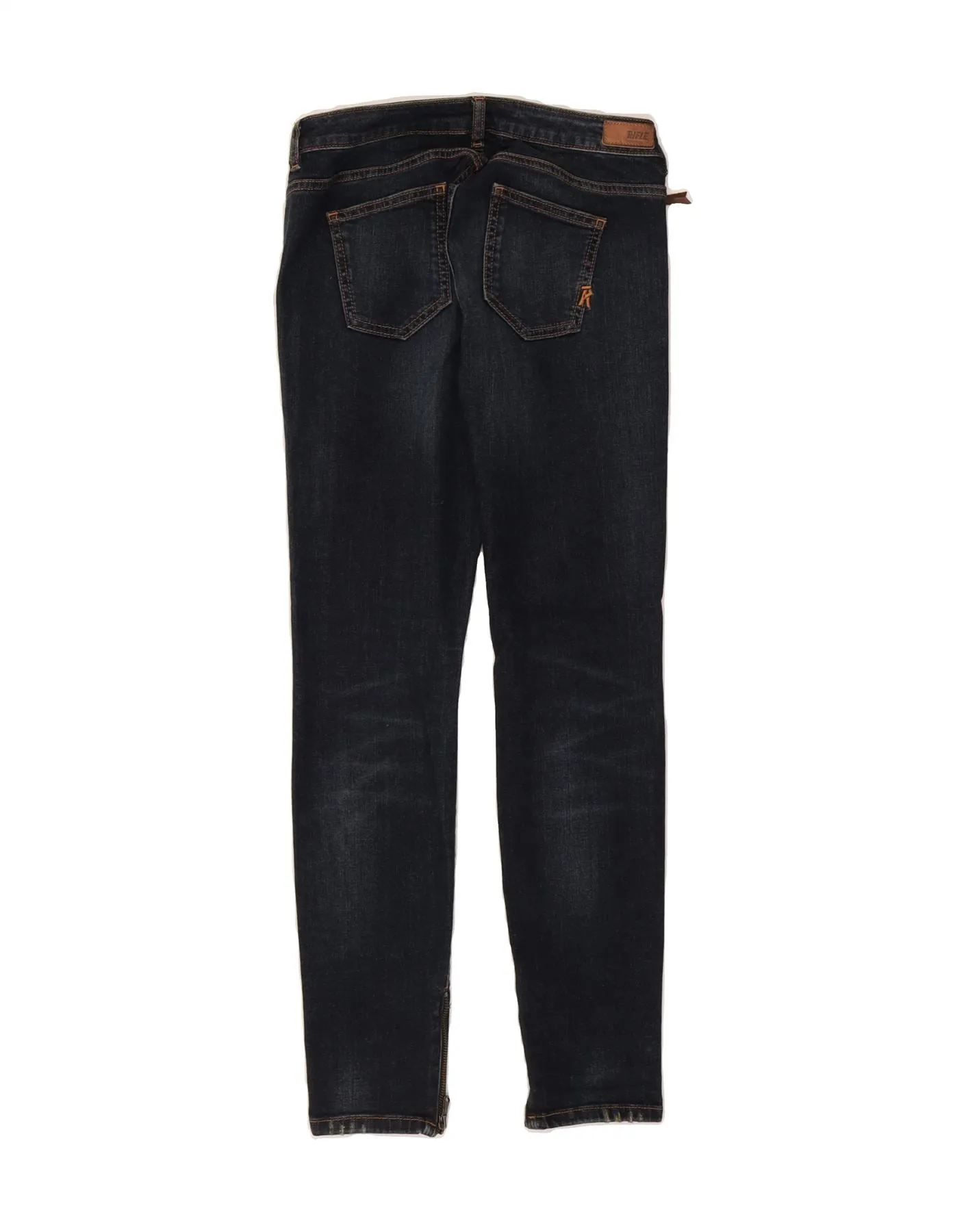 RIFLE Womens Skinny Jeans W29 L30 Navy Blue Cotton