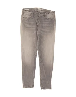 RIFLE Womens Skinny Jeans W31 L30 Grey Cotton