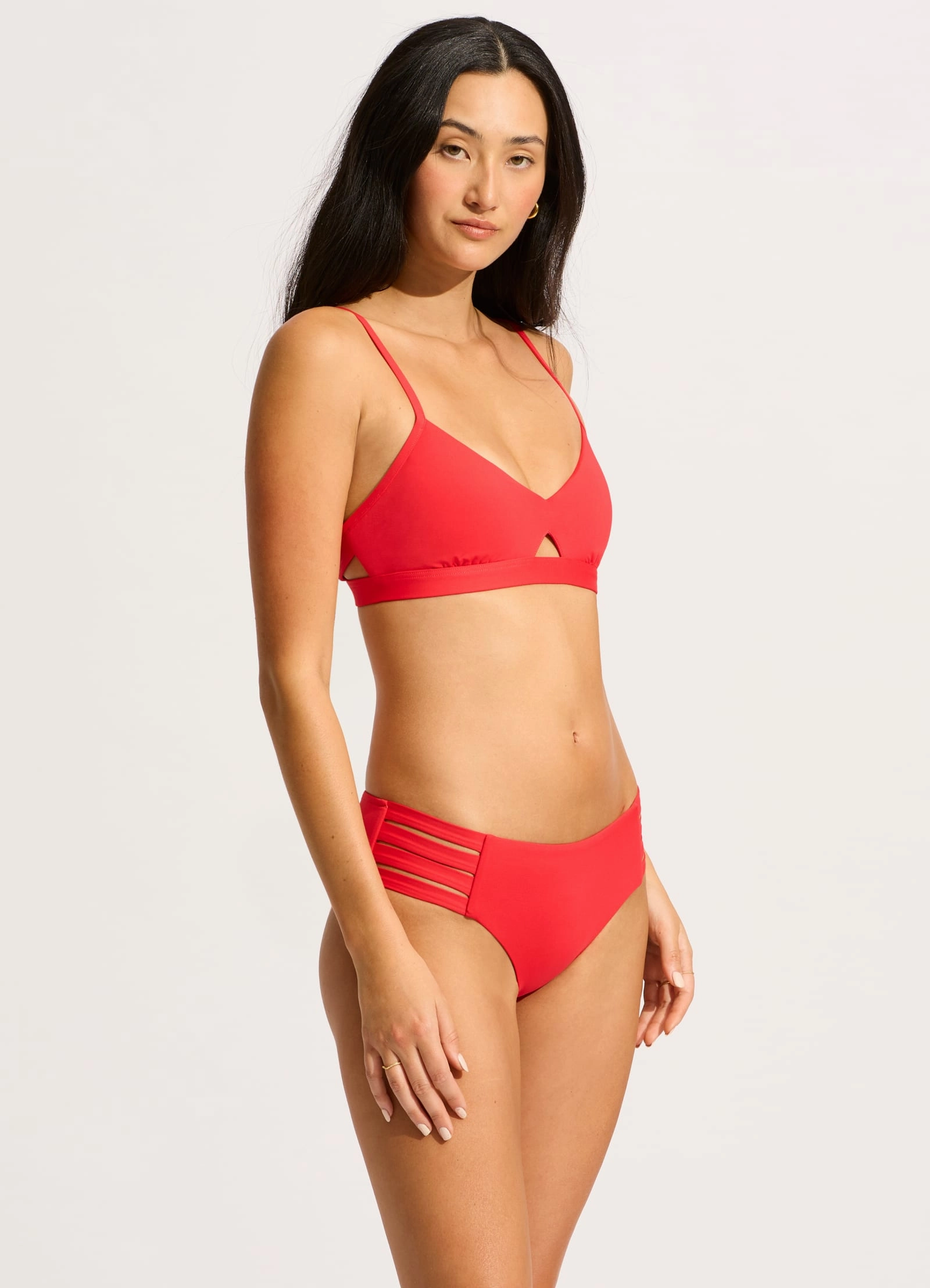 Seafolly Collective Hybrid Bralette - Chilli Red