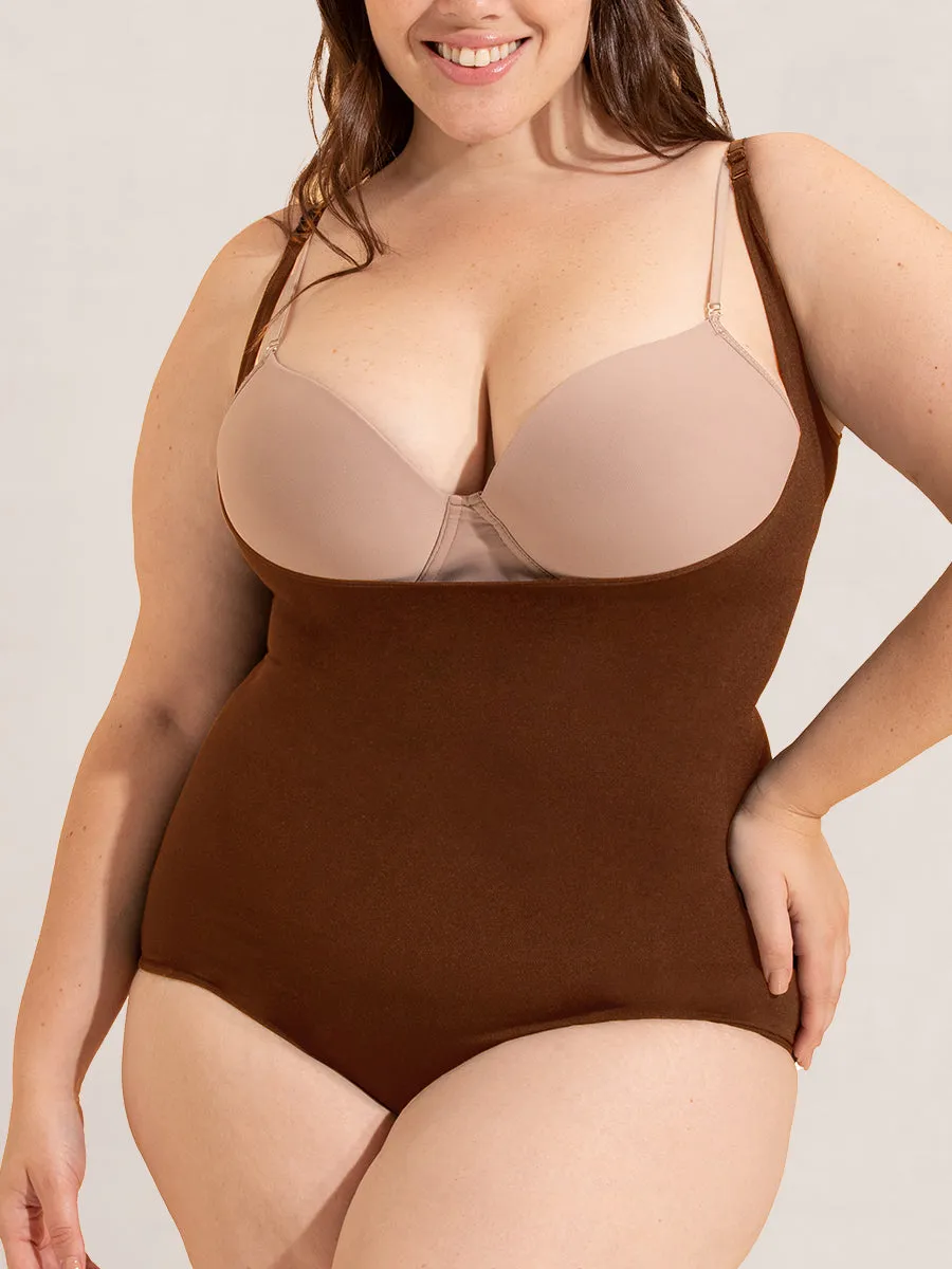Shapermint Essentials Open Bust Bodysuit Shaper Panty SB