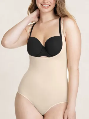 Shapermint Essentials Open Bust Bodysuit Shaper Panty SB