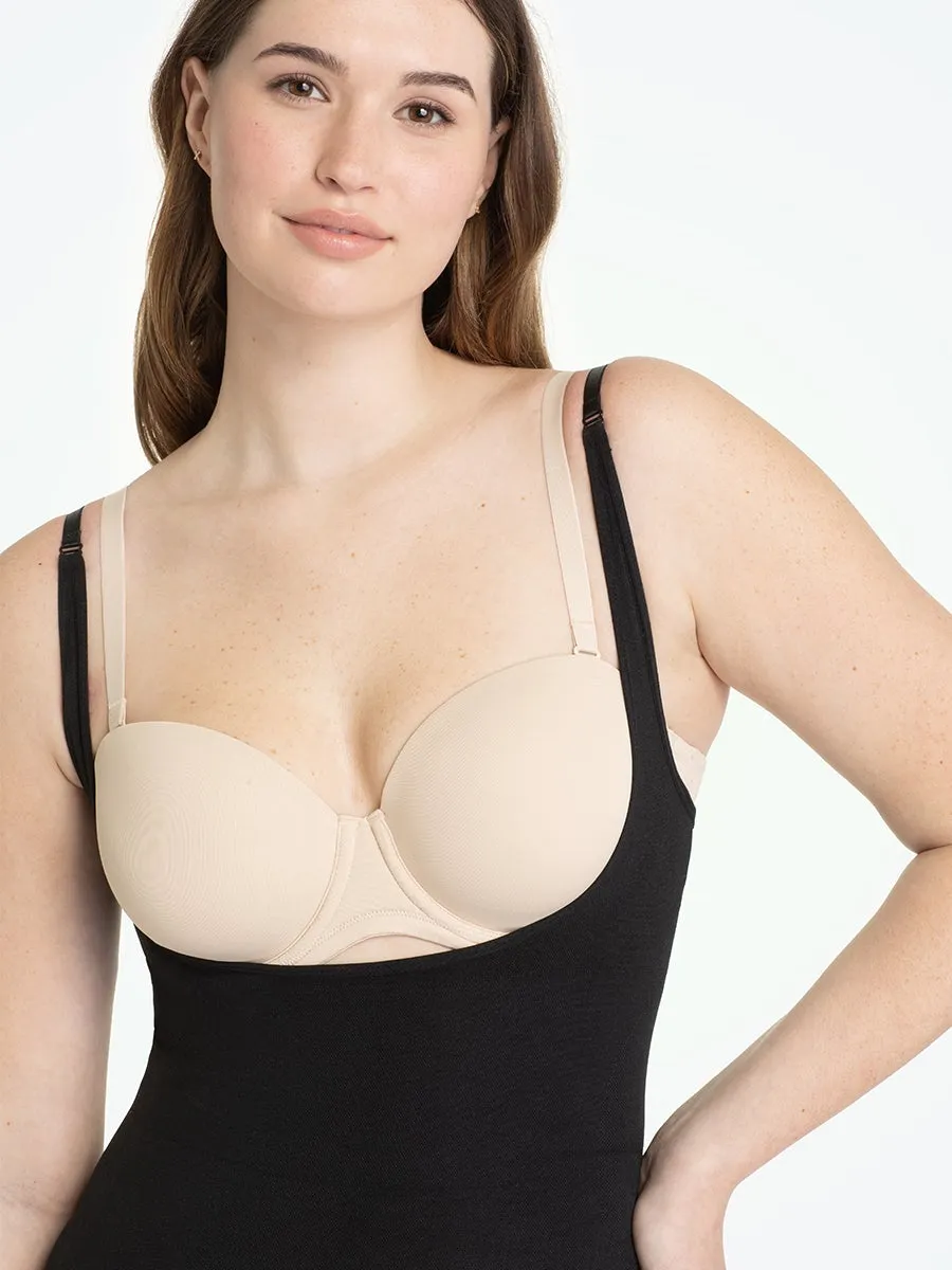 Shapermint Essentials Open Bust Bodysuit Shaper Panty SB