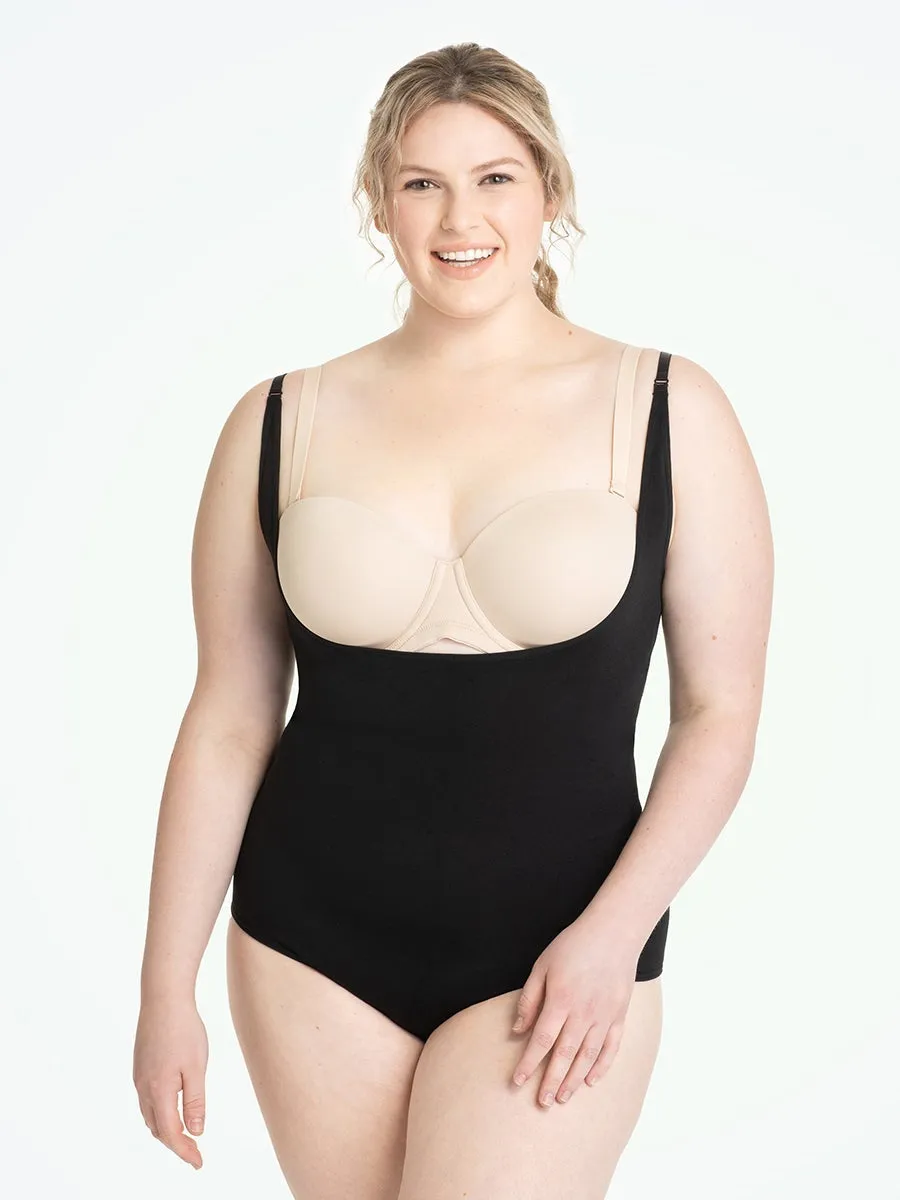 Shapermint Essentials Open Bust Bodysuit Shaper Panty SB