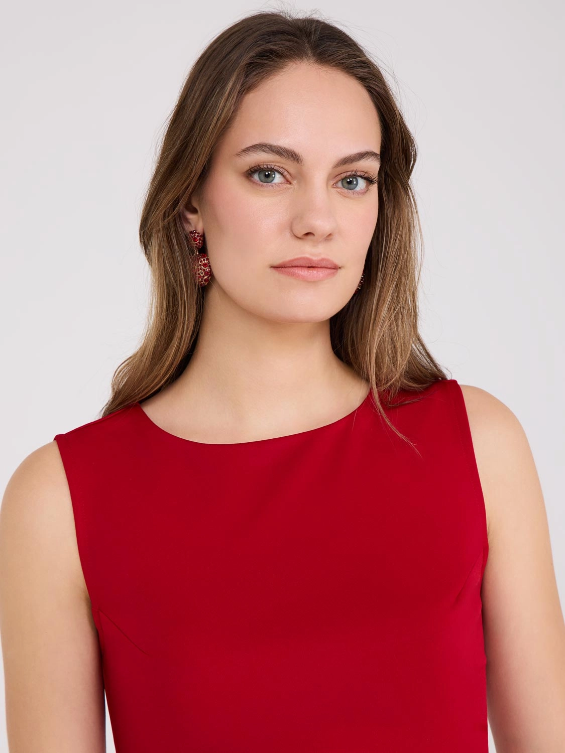 Sleeveless Peplum Top