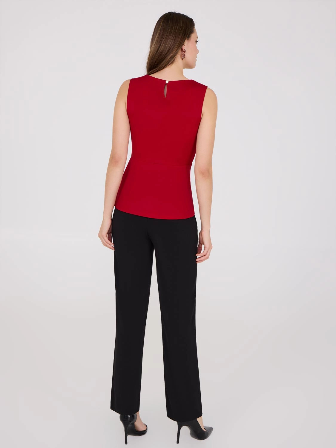 Sleeveless Peplum Top