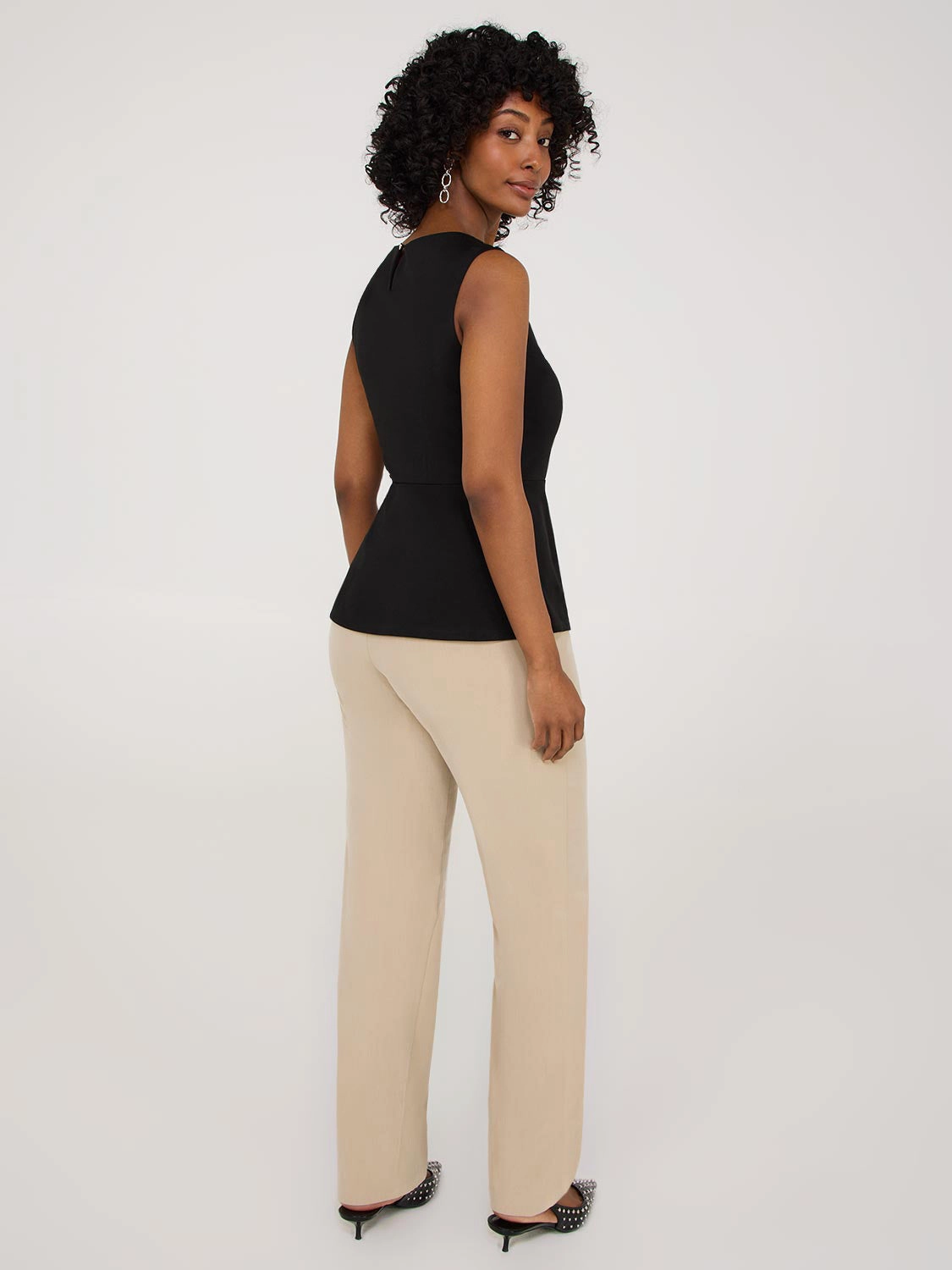 Sleeveless Peplum Top