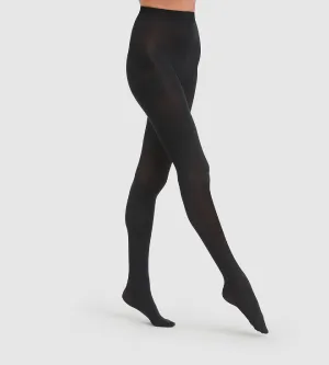 Style 50 opaque velour tights in black