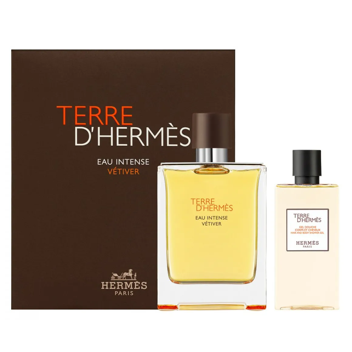 Terre D'Hermes Eau Intense Vetiver 100ml EDP 2pc Gift Set
