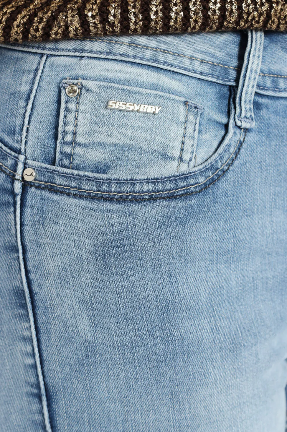 Zoey Mid-Waist Basic Skinny Denim - Light Wash